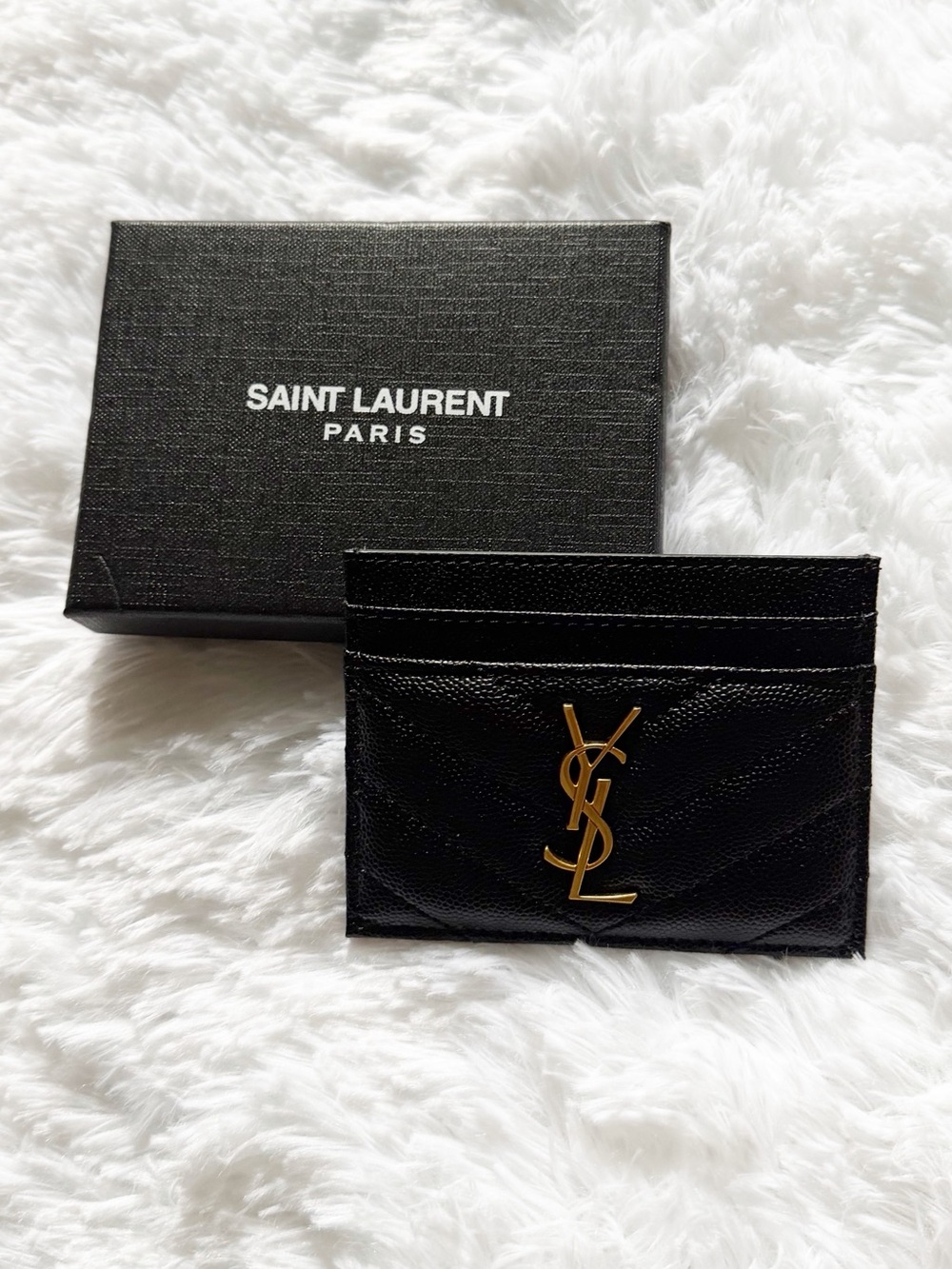Yves Saint Laurent Black Card Holder